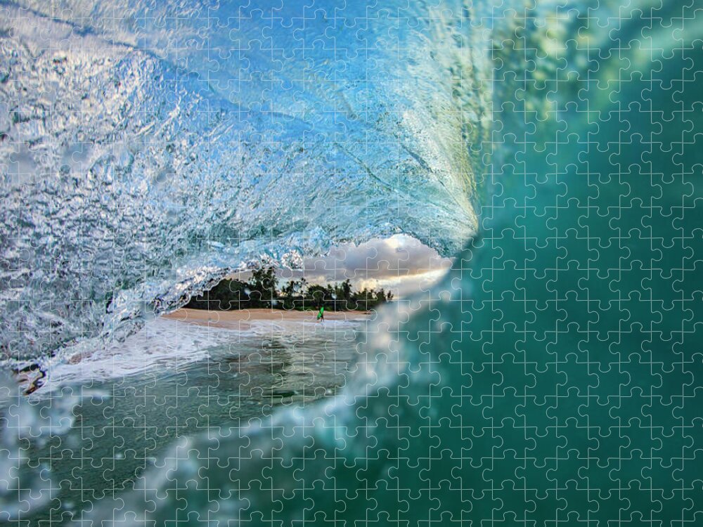 Wave Jigsaw Puzzle featuring the photograph Inside Out by Sean Davey