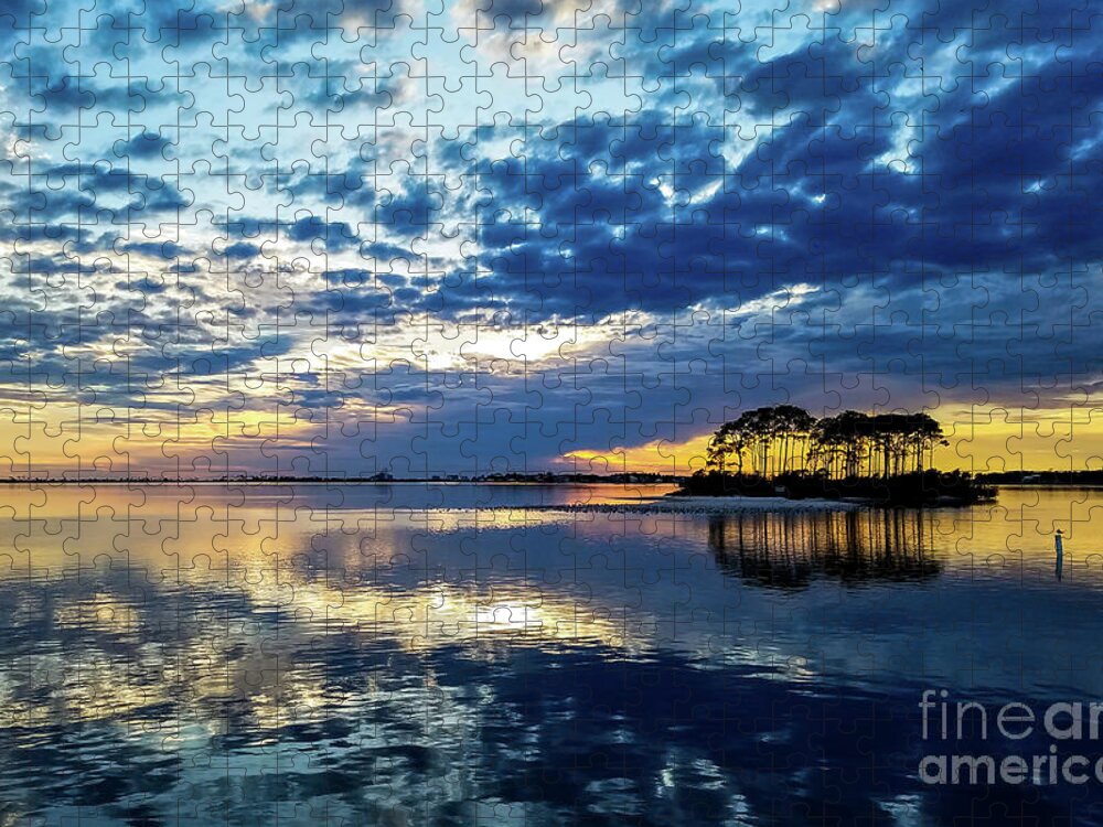 Island Jigsaw Puzzle featuring the photograph Island Sunset, Perdido Key, Florida by Beachtown Views