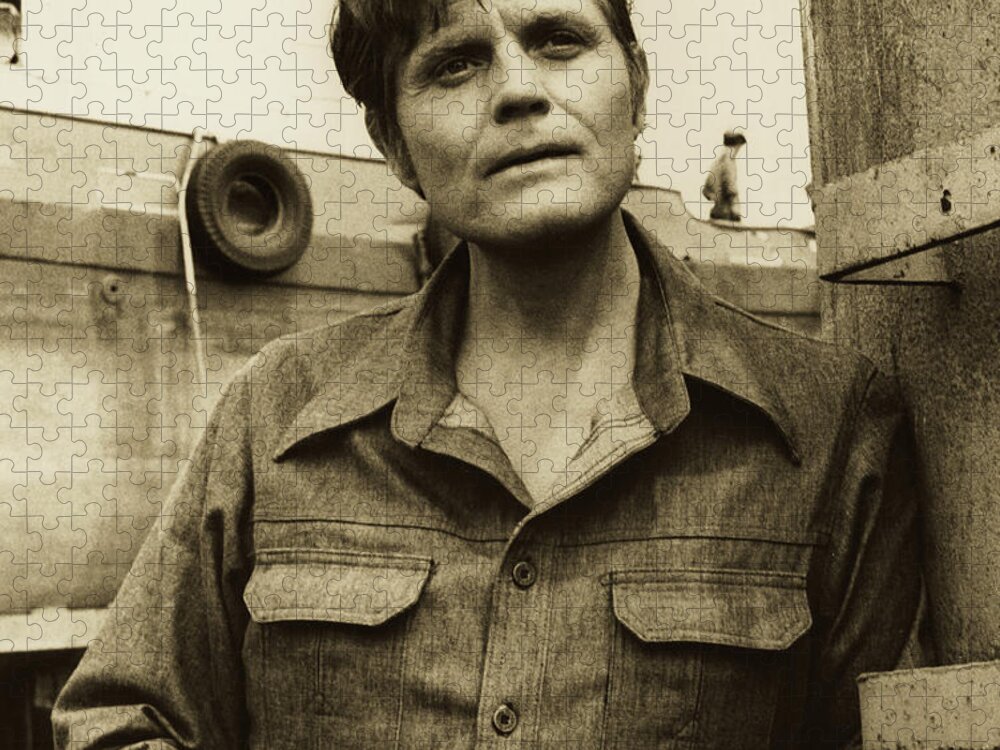 Jack Lord Jigsaw Puzzle featuring the photograph Jack Lord Of Hawaii Five-o 1977 by Mountain Dreams