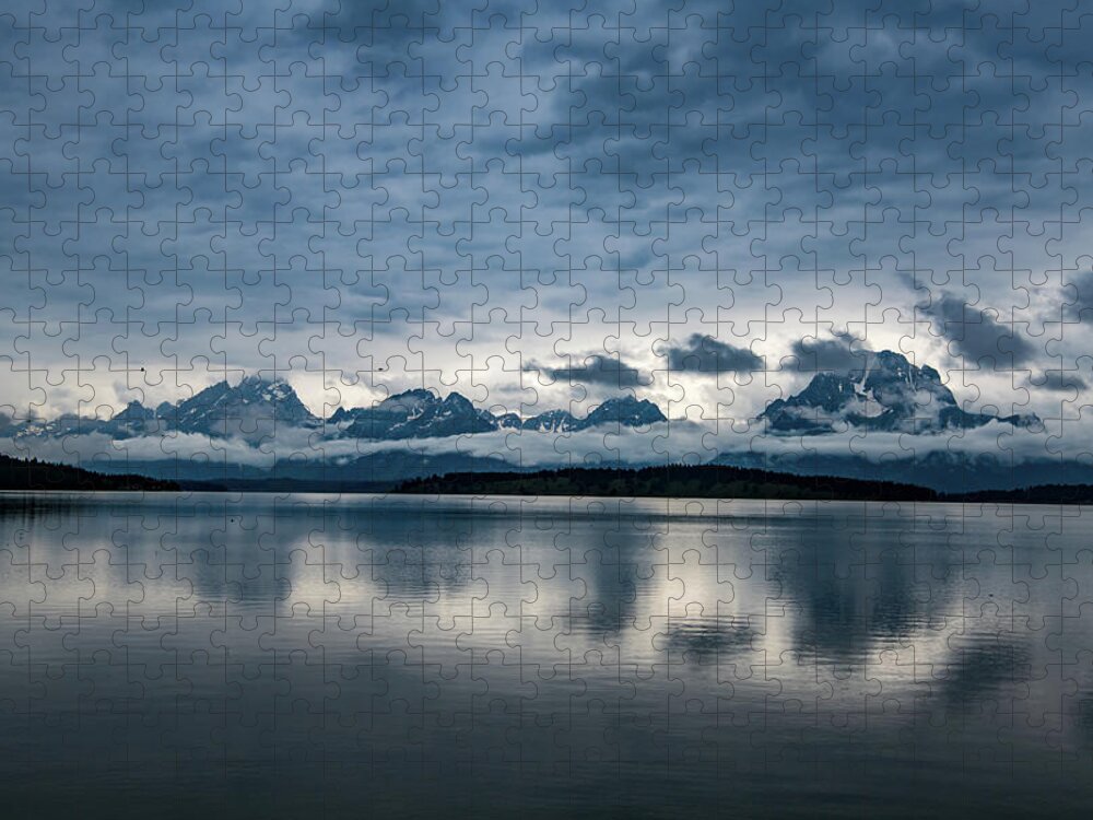 Nature Jigsaw Puzzle featuring the photograph Jackson Lake - Grand Tetons National Park by Rose Guinther