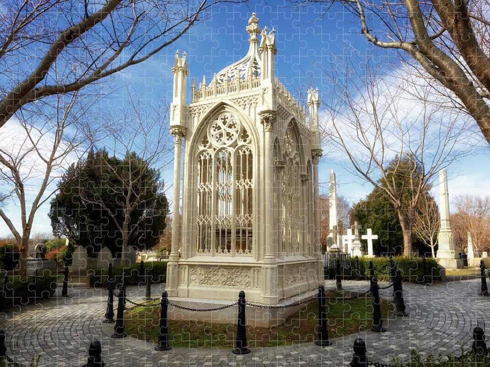 James Monroe Jigsaw Puzzle featuring the photograph James Monroe Grave - Hollywood Cemetery by Susan Rissi Tregoning