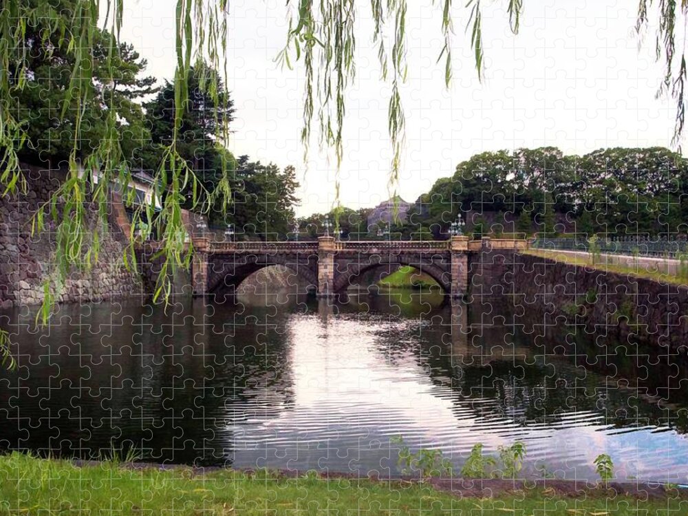 Japan Jigsaw Puzzle featuring the photograph Japanese Bridge by Rochelle Berman