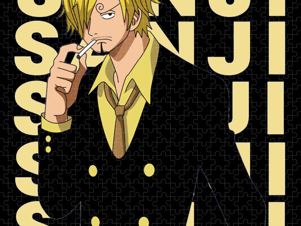 Japanese Art Sanji One Piece Anime Manga For Fans Jigsaw Puzzle