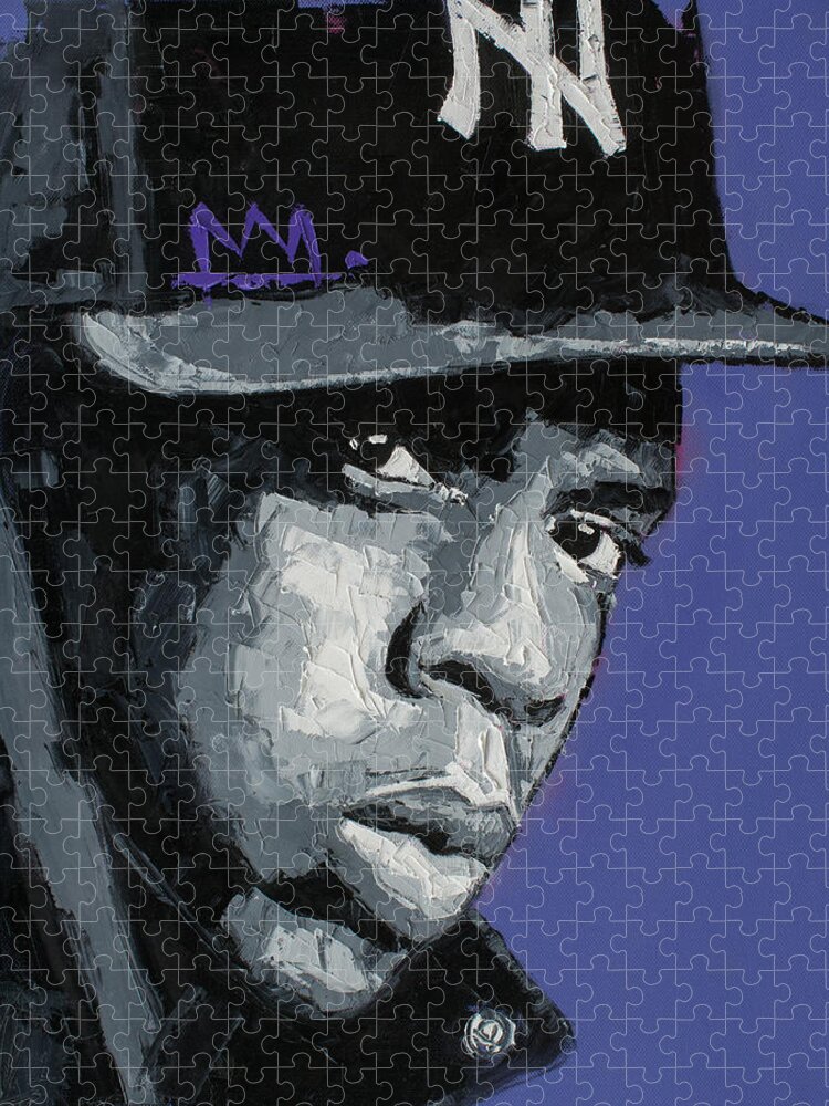 Jay Z Jigsaw Puzzle featuring the painting Jay Z III by Richard Day