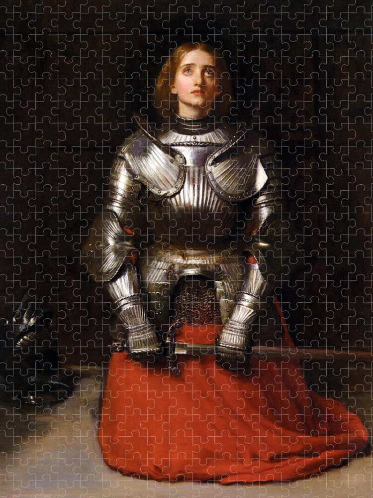 Joan Of Arc Jigsaw Puzzle featuring the digital art Joan of Arc by Long Shot