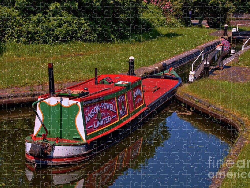 Canal Jigsaw Puzzle featuring the photograph Joanna Tug No 1 by Baggieoldboy