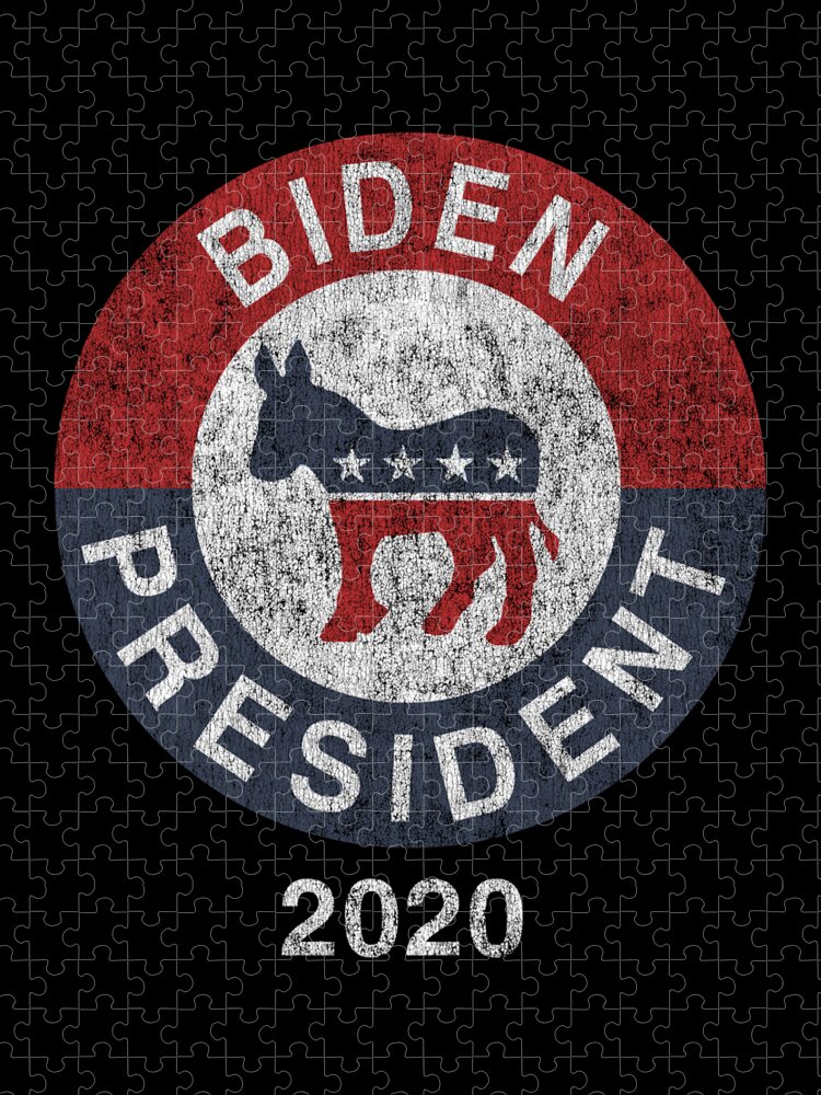 Cool Jigsaw Puzzle featuring the digital art Joe Biden 2020 For President by Flippin Sweet Gear