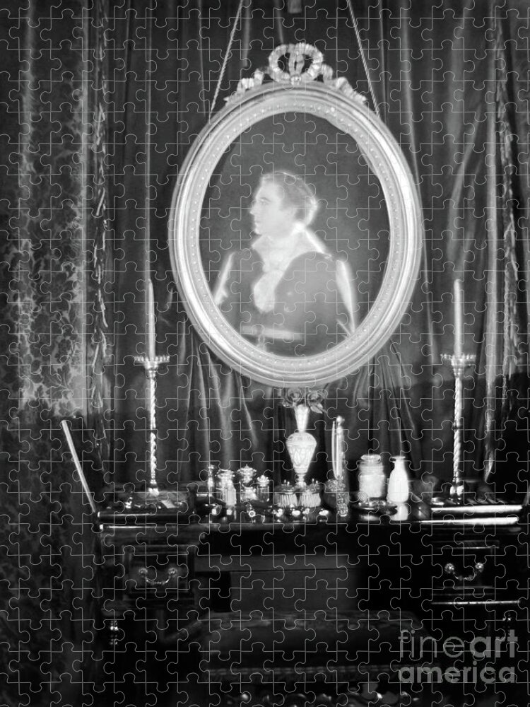 John Barrymore Jigsaw Puzzle featuring the photograph John Barrymore Beau Brummel 1924 by Sad Hill - Bizarre Los Angeles Archive