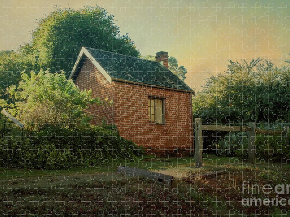 Bridgetown Jigsaw Puzzle featuring the photograph John Blechynden's Home, Bridgetown by Elaine Teague