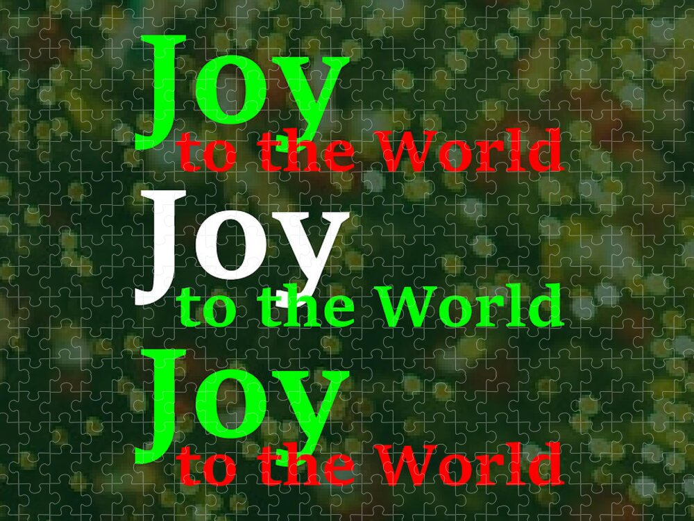 Christmas Jigsaw Puzzle featuring the digital art Joy to the World by Bill Ressl