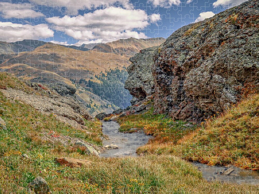 Jigsaw Puzzle featuring the photograph June 2023 Porphyry Gulch Afternoon by Alain Zarinelli
