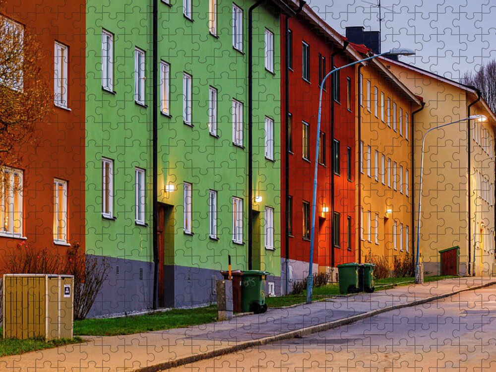 Europe Jigsaw Puzzle featuring the photograph Junkargatan Stockholm by Alexander Farnsworth