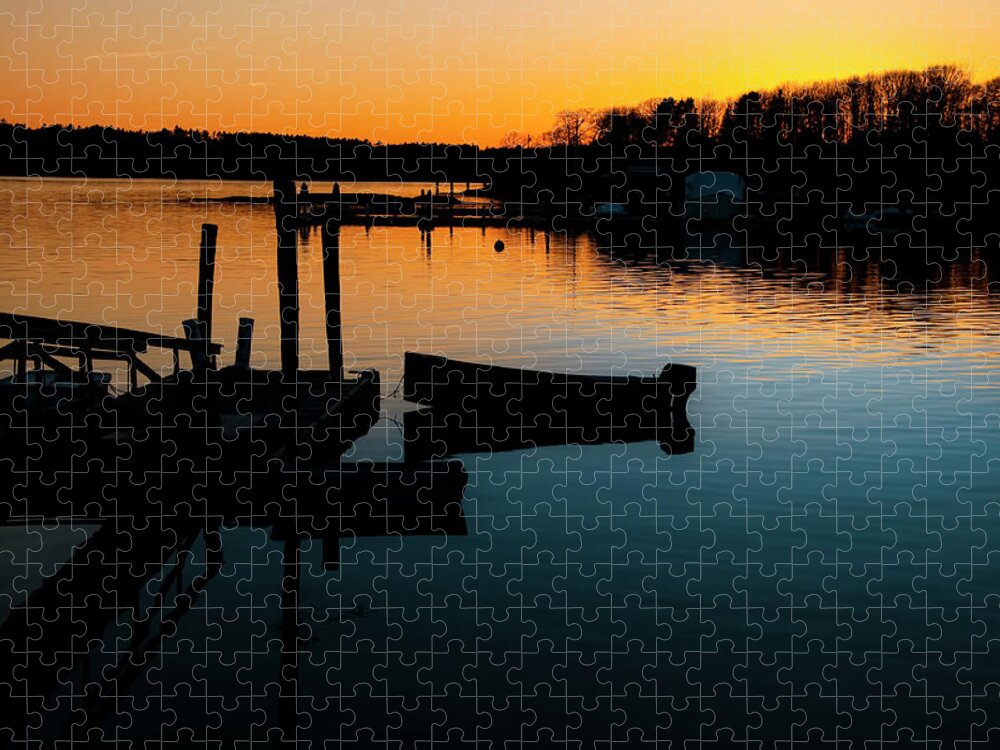 South Bristol Jigsaw Puzzle featuring the photograph Just Fishin by Jeff Cooper