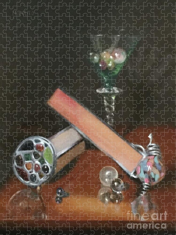 Oil Painting Jigsaw Puzzle featuring the painting Kaleidoscope by Lori Ippolito
