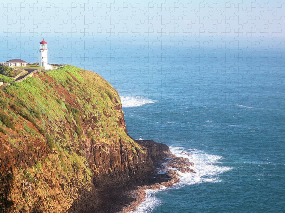 Hawaii Jigsaw Puzzle featuring the photograph Kilauea Lighthouse by Tony Spencer