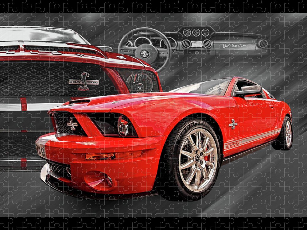 Shelby Mustang Jigsaw Puzzle featuring the photograph King of the Road by Gill Billington