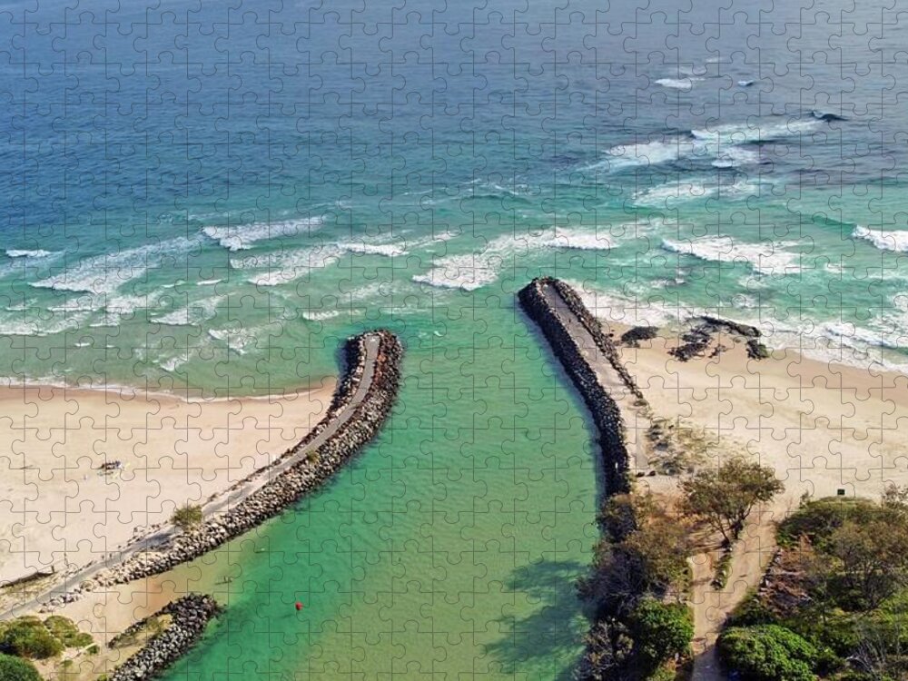 Kingscliff Jigsaw Puzzle featuring the photograph Kingscliff Creek by Andre Petrov