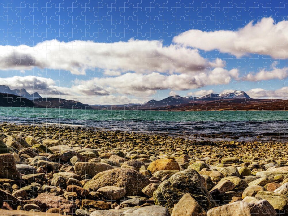 Scotland; Scottish Jigsaw Puzzle featuring the photograph Kyle of Tongue by Martyn Boyd