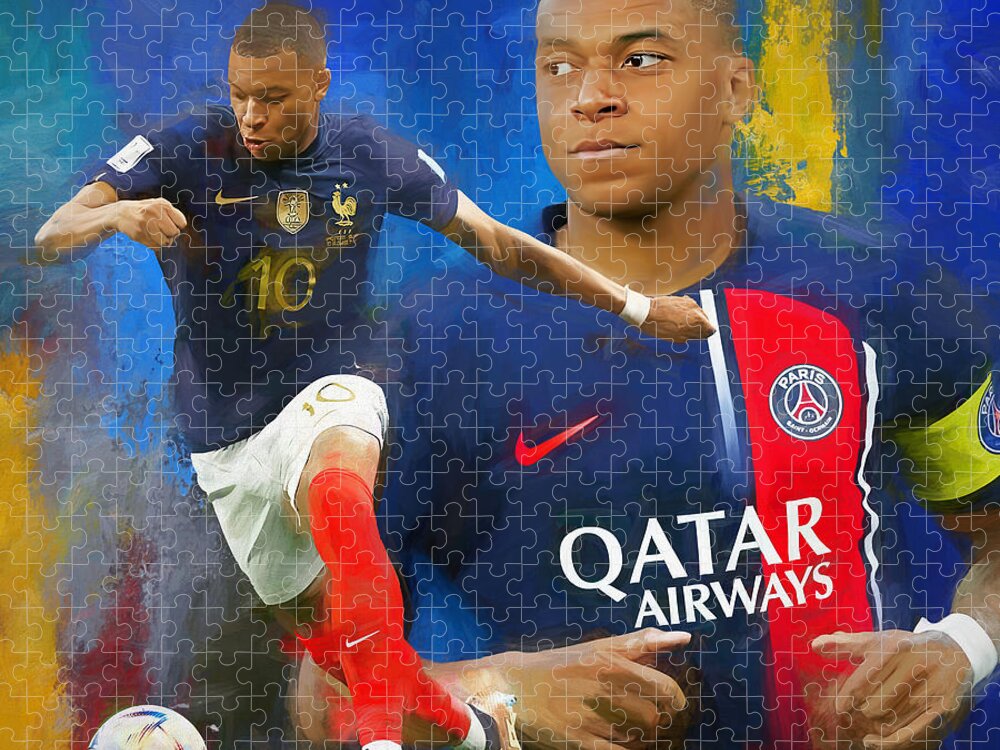 Kylian Mbappe Jigsaw Puzzle by Gull G - Pixels Puzzles
