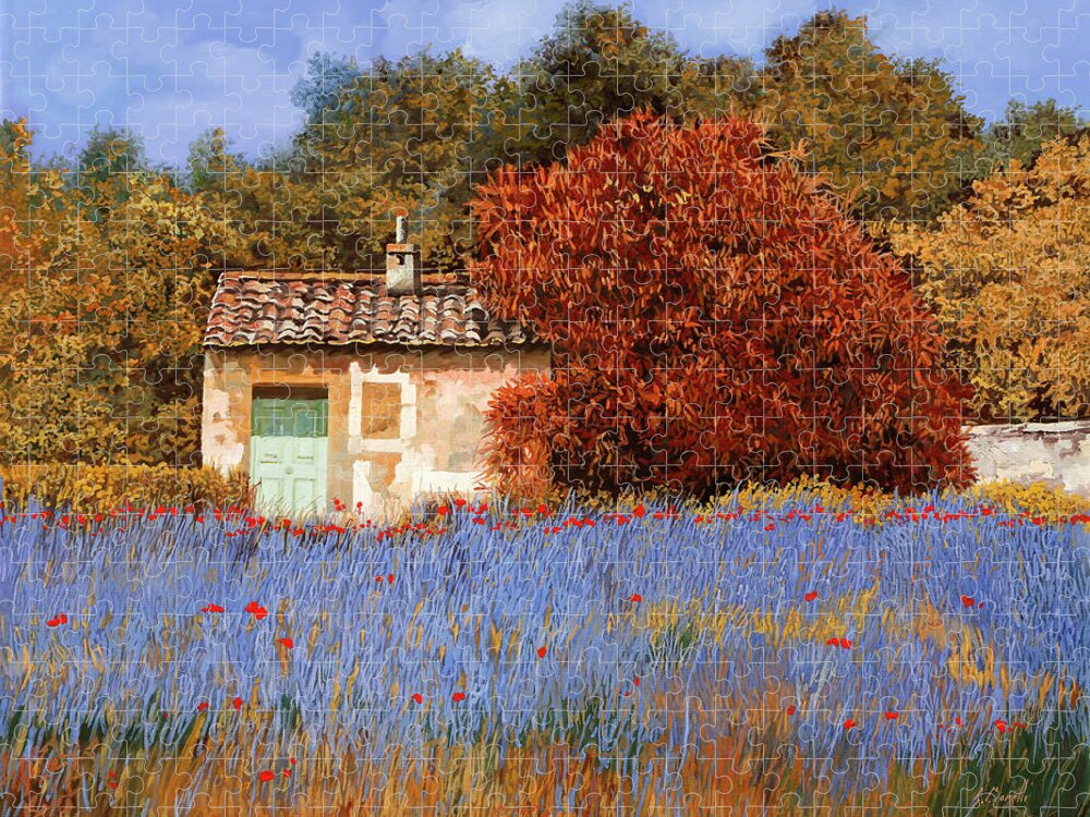Country House Jigsaw Puzzle featuring the painting La Finestra Che Non C E by Guido Borelli