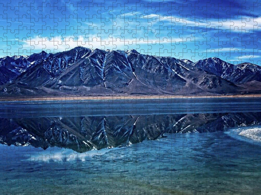 Image Jigsaw Puzzle featuring the photograph Lake Crowley Reflections by David Desautel