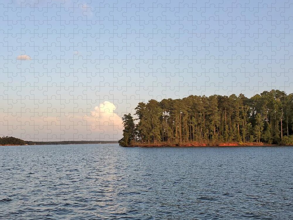 Lake Jigsaw Puzzle featuring the photograph Lake Island Starboard by Ed Williams