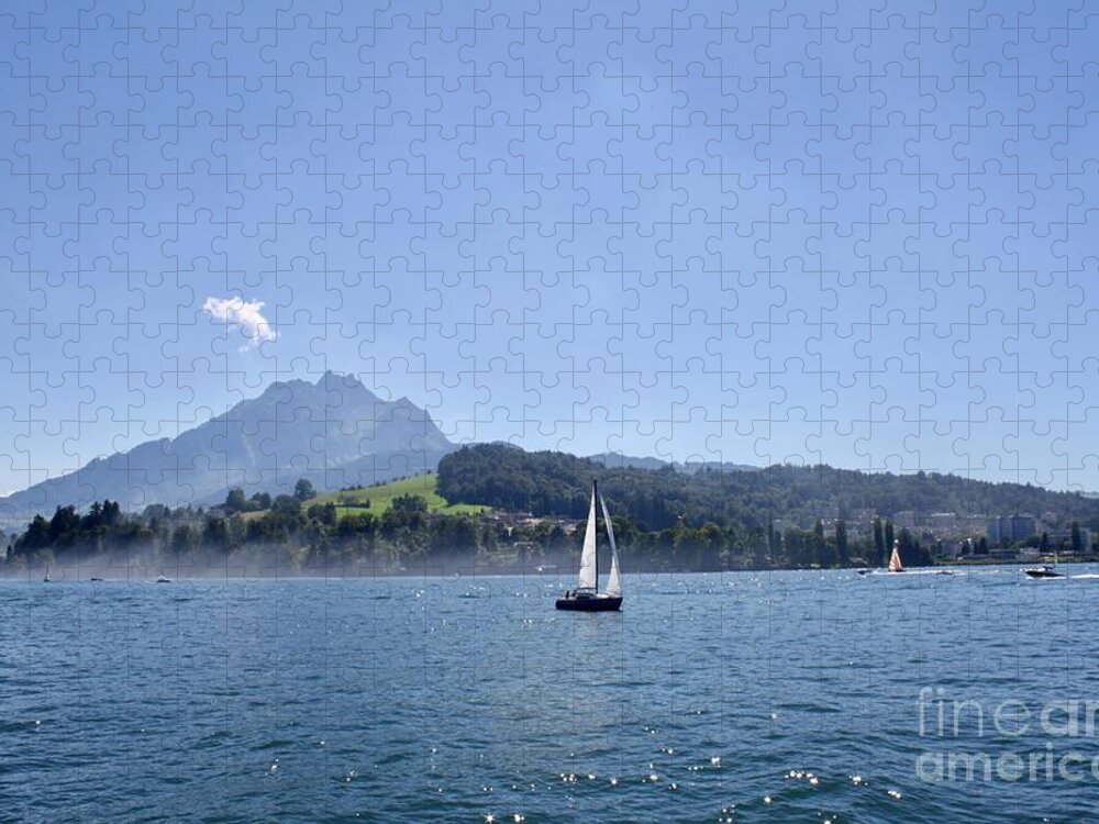 Lake Lucerne Jigsaw Puzzle featuring the photograph Lake Lucerne III by Flavia Westerwelle