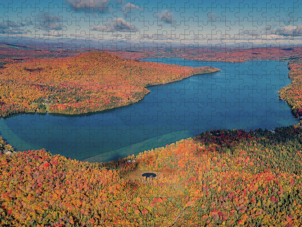 Lake Seymour Jigsaw Puzzle featuring the photograph Lake Seymour Vermont by John Rowe