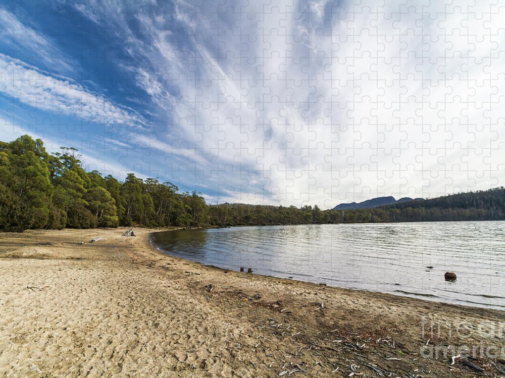 Tasmania Jigsaw Puzzle featuring the photograph Lake St. Clair, Tasmania, Australia 3 by Elaine Teague