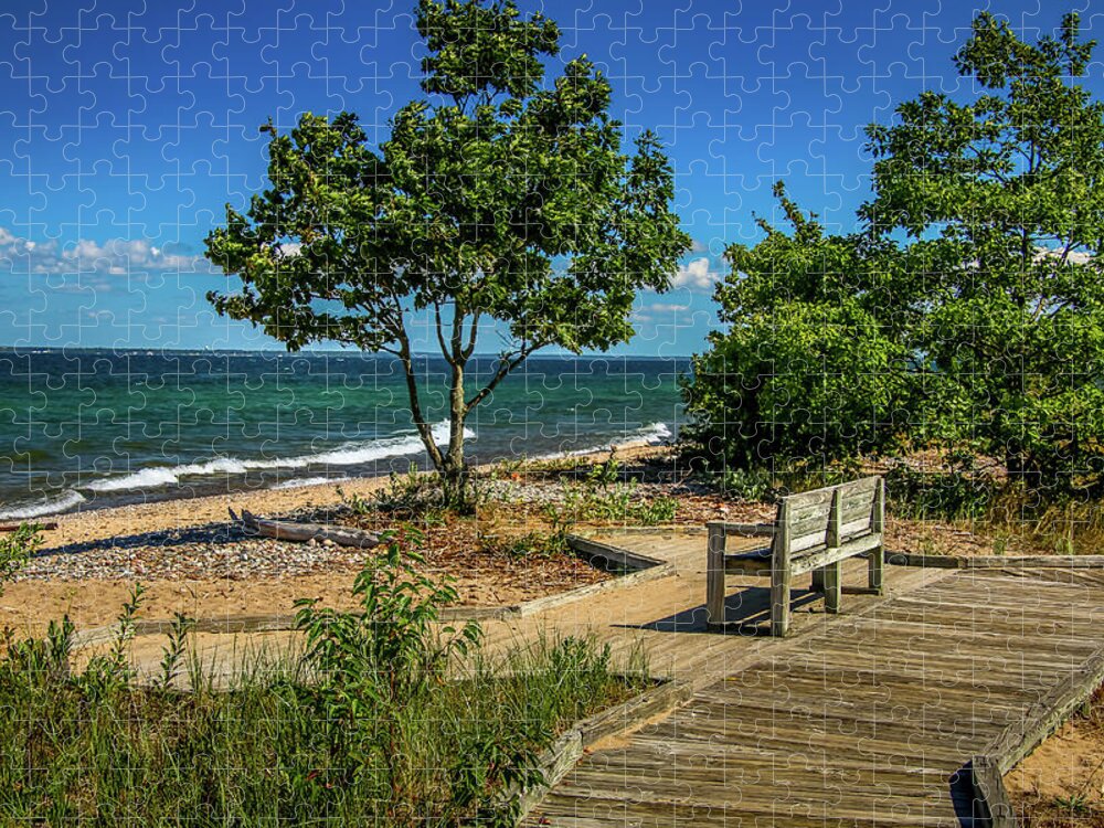 Lake Superior Jigsaw Puzzle featuring the photograph Lake Superior View by Deb Beausoleil
