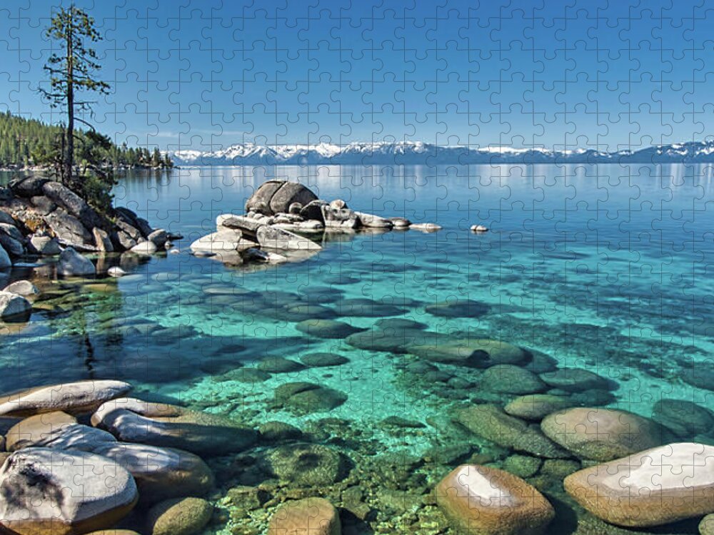 Lake Jigsaw Puzzle featuring the photograph Lake Tahoe Waterscape by Martin Gollery