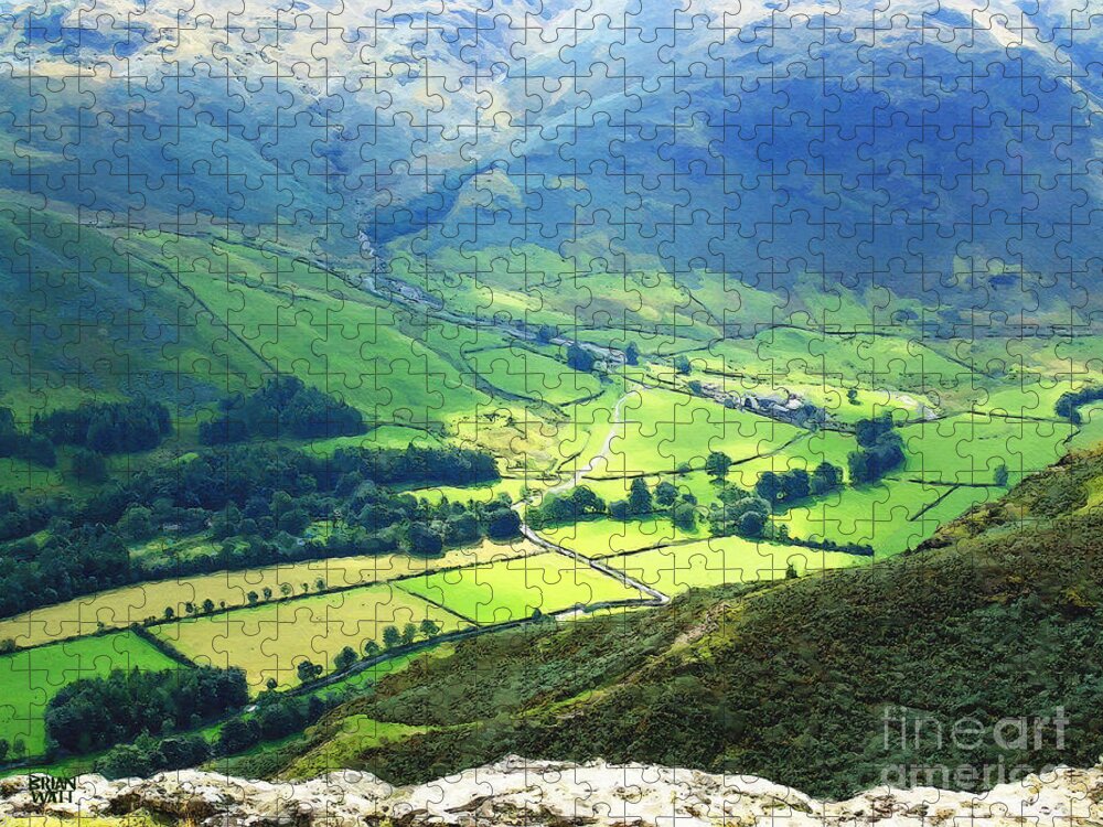 Langdale Jigsaw Puzzle featuring the photograph Langdale Valley by Brian Watt