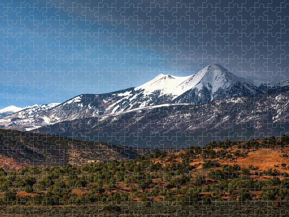 Utah Jigsaw Puzzle featuring the photograph Lasals Light by Darren White