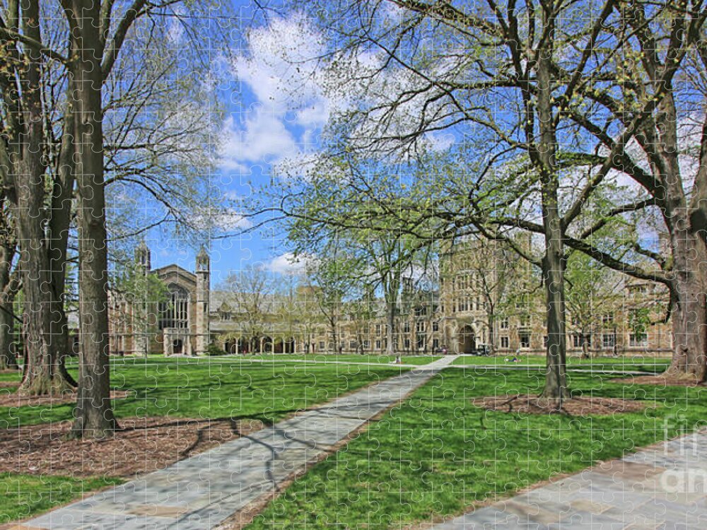 Archway Jigsaw Puzzle featuring the photograph Law Quadrangle University of Michigan 6192 by Jack Schultz
