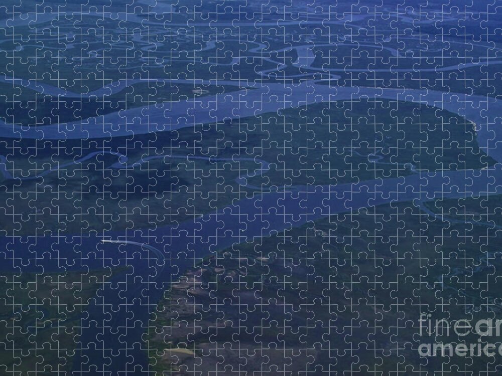 Georgia Coast Jigsaw Puzzle featuring the photograph Left Turn by Theresa Fairchild