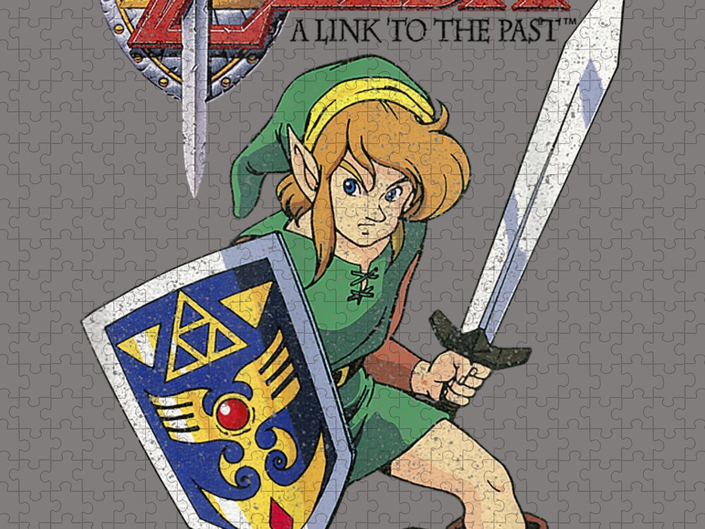 Legend of Zelda Link To The Past Cartoon Art Graph Jigsaw Puzzle by Ramy  Atla - Fine Art America