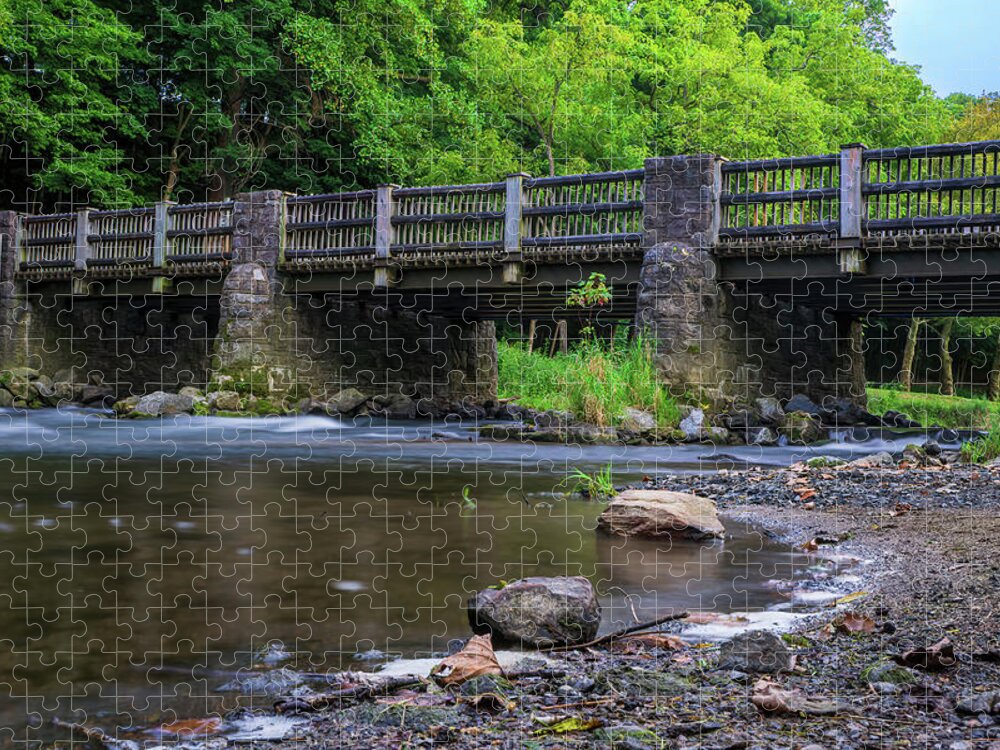 Lehigh Jigsaw Puzzle featuring the photograph Lehigh Parkway Robin Hood Bridge by Jason Fink
