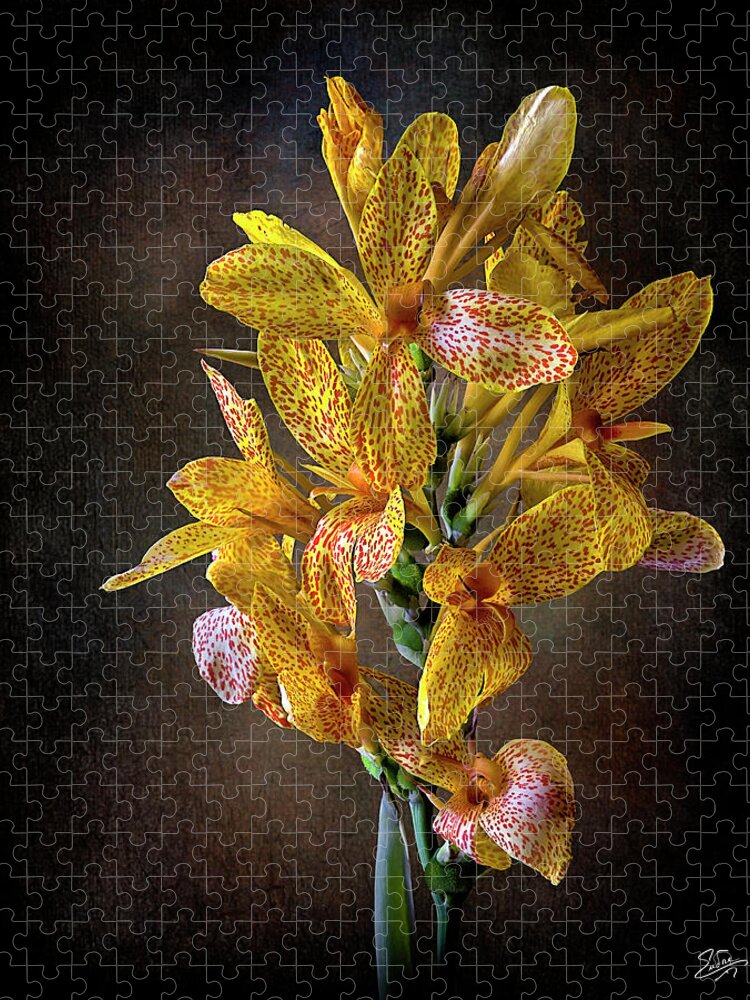 Flower Jigsaw Puzzle featuring the photograph Leopard Lilies by Endre Balogh