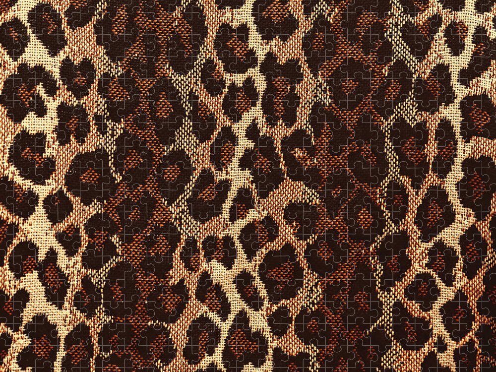 Leopard Print Jigsaw Puzzle featuring the photograph Leopard Print by Susan Rissi Tregoning