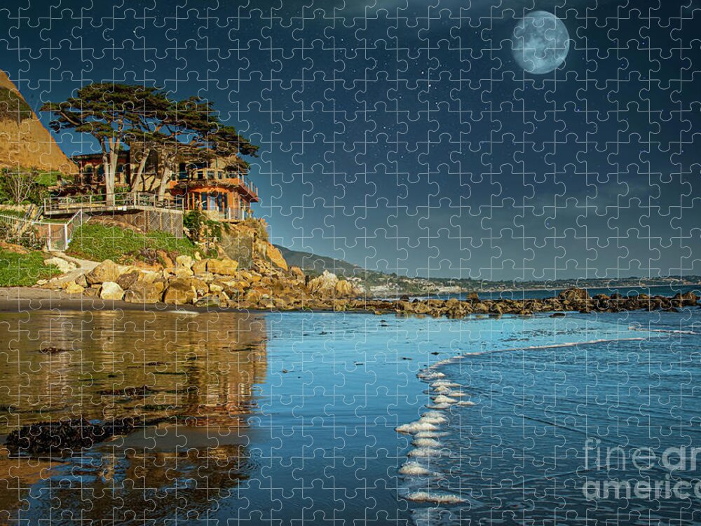 Let The Sea Set You Free Broad Beach Jigsaw Puzzle featuring the photograph Let the Sea Set You Free by David Zanzinger