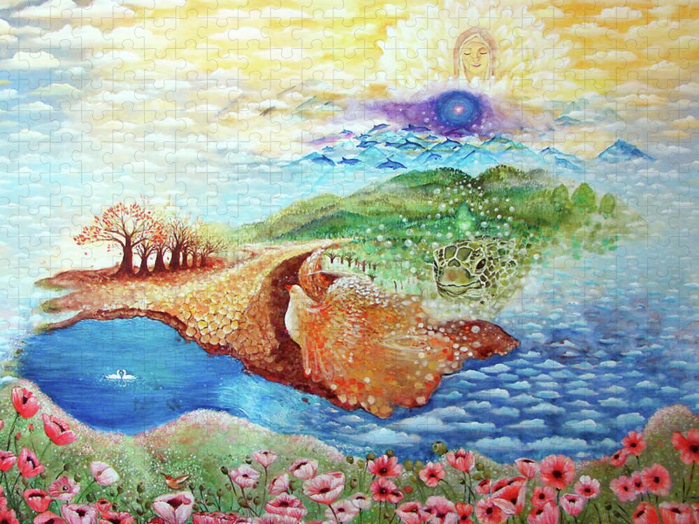 Let Us Begin Our Journey Of Self Awakening Jigsaw Puzzle featuring the painting Let Us Begin Our Journey Of Self Awakening by Ashleigh Dyan Bayer