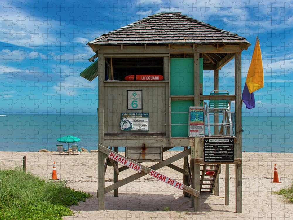 Lifeguard Jigsaw Puzzle featuring the photograph Lifeguard Station #6 by Blair Damson