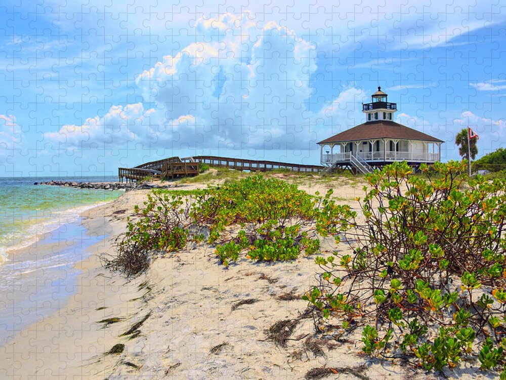 Boca Grande Jigsaw Puzzle featuring the photograph Lighthouse by Alison Belsan Horton