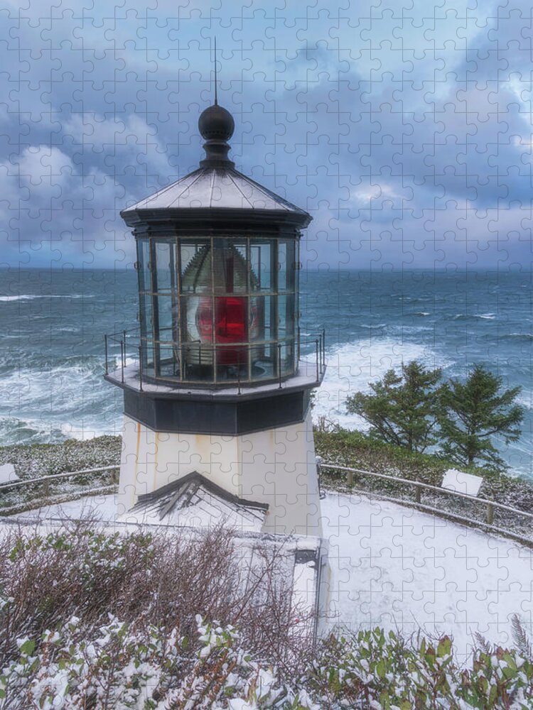 Lighthouse Jigsaw Puzzle featuring the photograph Lighthouse Christmas by Darren White