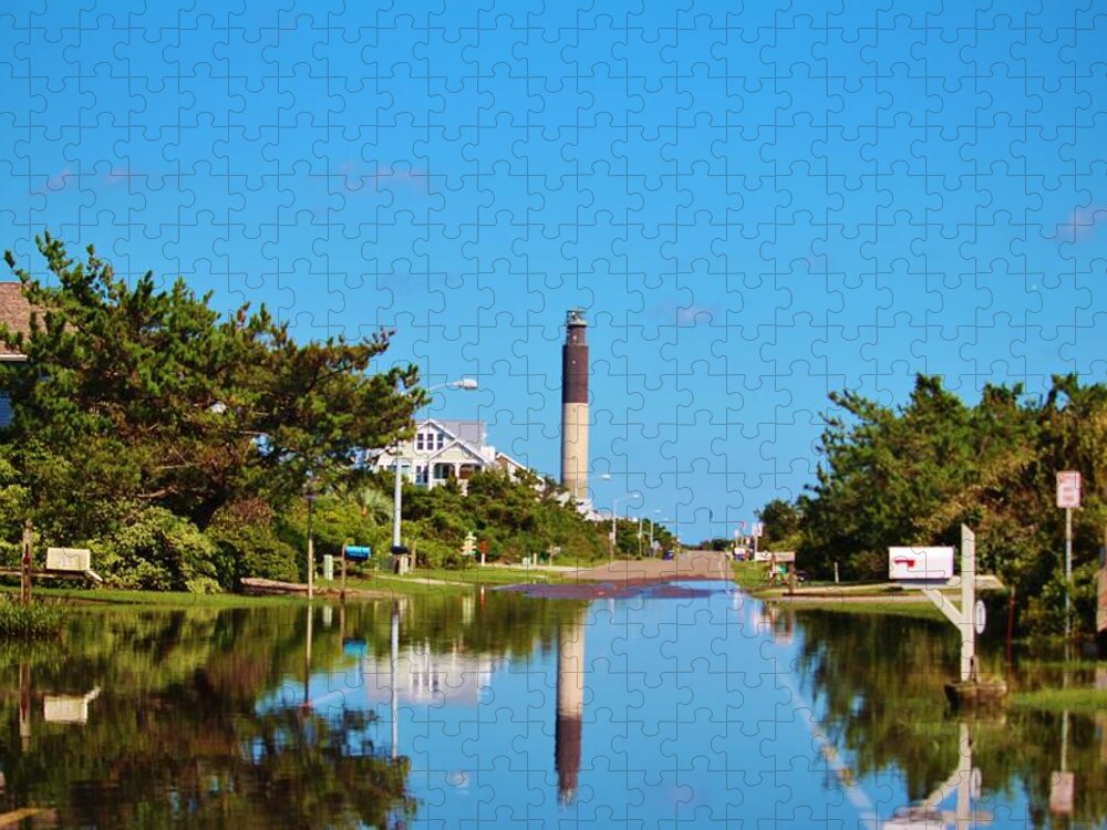 Lighthouse Jigsaw Puzzle featuring the photograph Lighthouse Reflection by Cynthia Guinn