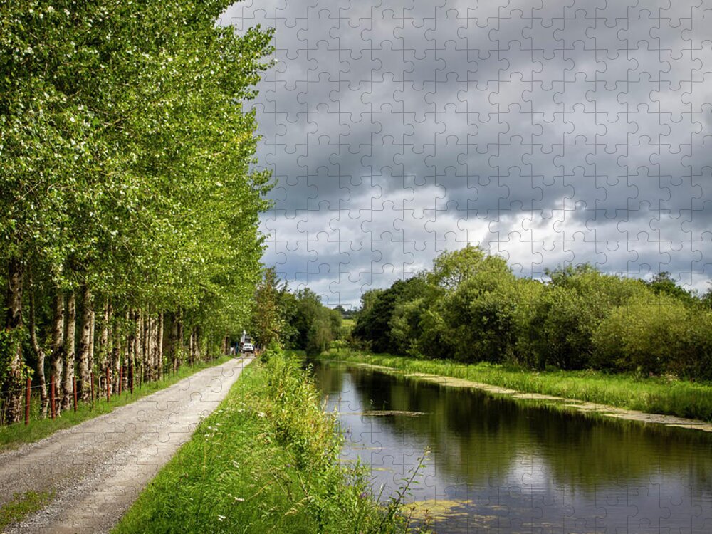 Limerick To Killaloe Canal Jigsaw Puzzle featuring the photograph Limerick To Killaloe Canal by Mark Callanan