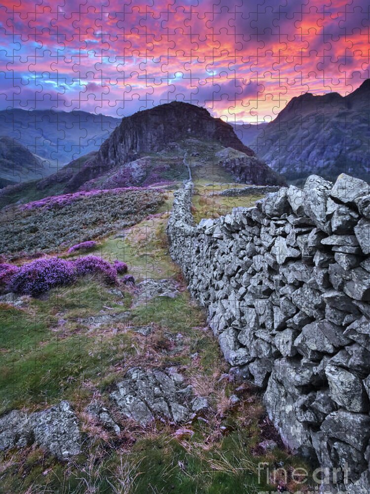 Sky Jigsaw Puzzle featuring the photograph Lingmoor Fell 2.0 by Yhun Suarez