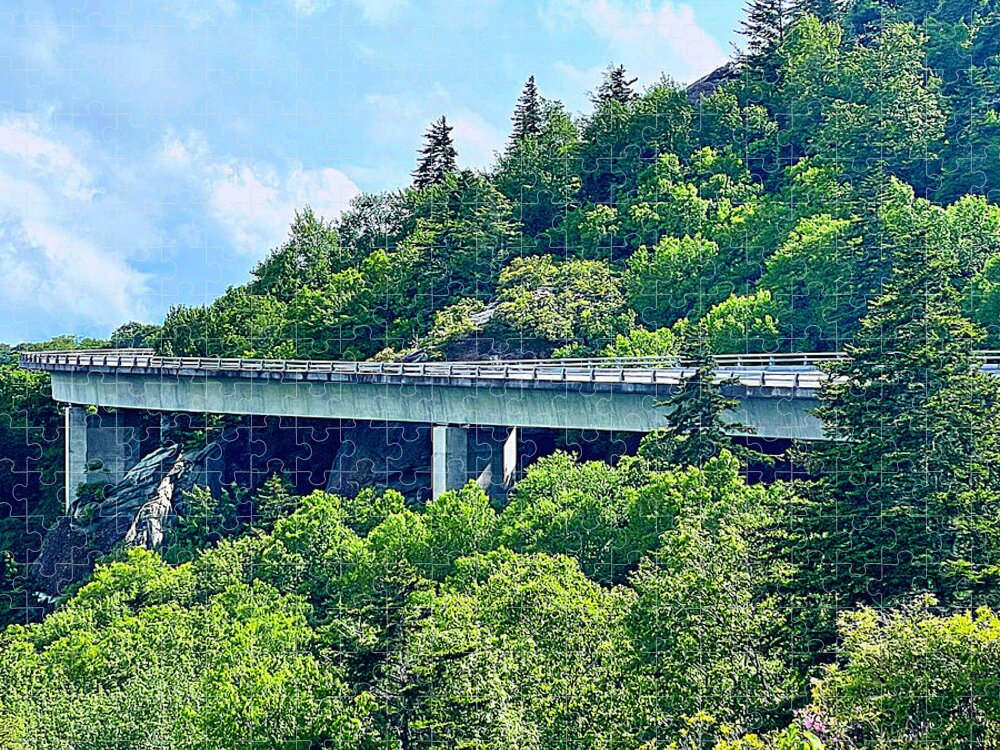 Linn Cove Viaduct Jigsaw Puzzle featuring the photograph Linn Cove Viaduct by Lee Darnell