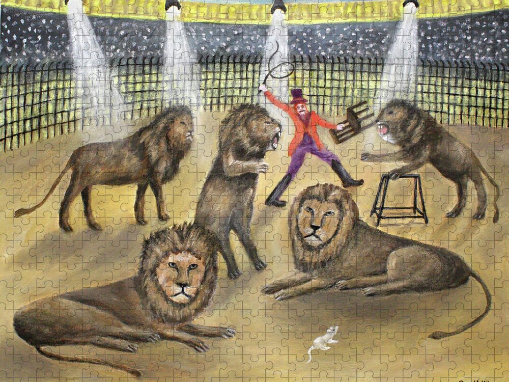 Lion Tamer Jigsaw Puzzle by Ronald Haber - Pixels
