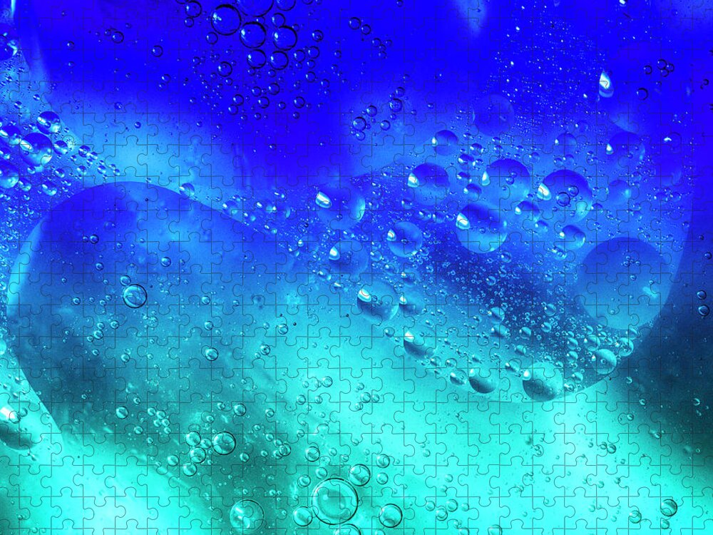 Bubbling Jigsaw Puzzle featuring the photograph Liquid Blend III by Charles Floyd